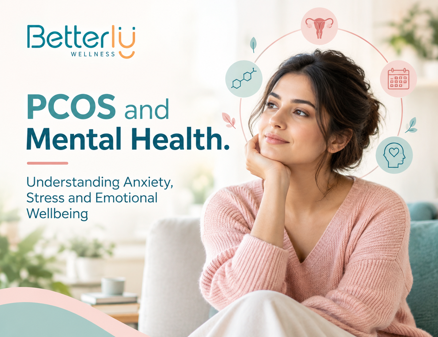 Woman journaling about PCOS and mental health
